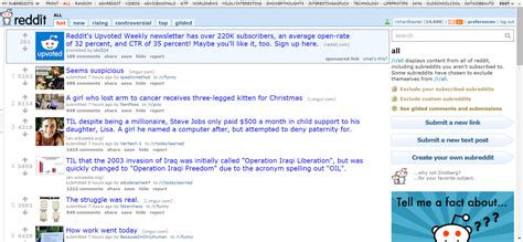 Reddit Front Page .